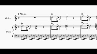 Wolfgang Amadeus Mozart - Violin sonata in C major KV 6 - I. Allegro