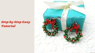 How to Make a Christmas Earrings in 10 Minutes.