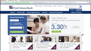 First Citizens Bank Online Banking Login Instructions