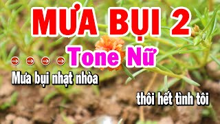 Karaoke Mưa Bụi 2 Tone Nữ Nhạc Sống Trữ Tình Hay | Karaoke Tuyển Chọn