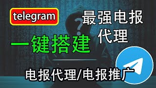 全网最简单搭建电报代理｜TG代理｜电报推广｜telegram代理｜一键搭建｜频道推广，科学上网，打开cc字幕【豌豆分享】