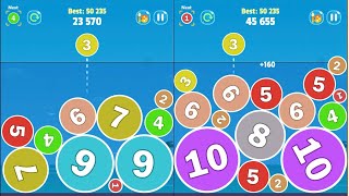 Merge Balls 2048 ( Watermelon Game ) Gameplay Satisfying game puzzle #10