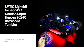 LMTIC Light Kit for LEGO DC Comics Super Heroes 76240 Batmobile Tumbler