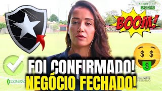 😮 URGENTE NAÇÃO! ACABA DE SER CONFIRMADO! FECHADO COM O FOGÃO! ULTIMAS NOTÍCIAS DO BOTAFOGO