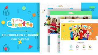 Giraffe - Kid Education Learning PSD Template | Themeforest Website Templates and Themes