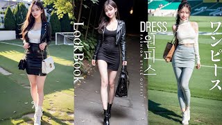 4K AI DAILY | Dress｜ワンピース｜원피스｜连衣裙｜LOOKBOOK AMAZING | The Cute Girl Style video | LOOKBOOK AI ART