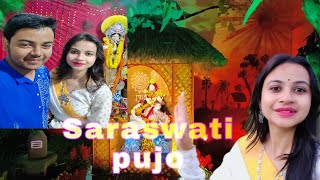 #VLOG l Saraswati Puja 2022 l & Bardhaman Famous University hostel Pujo🤩  সিজোনো খাওয়া🙂