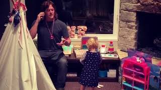 The Walking Dead' Norman Reedus Sings the ABC Song With his Daughter