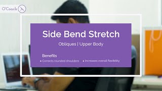 Seated Side Bend Stretch | Side Bend Exercise for Beginners | Oblique Side Bend | O'Coach App