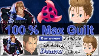 KHUx Demyx B ✦ 100% MAX GUILT ✦ Medal Showcase ✦ Guilting Guide