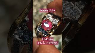 Natural Ruby Mozambique Ring Perak Minat +6282114494934 #shorts #ruby #forsale