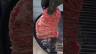 GRILLING A FLAP STEAK 🥩🥕🥰 #beststeak #bbq