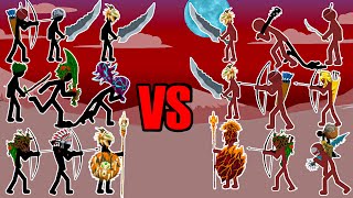 NEW ΧENOPHON VS PRINCES LAVA, SWORDWRATH, ARCHER ELITE, PRINCES LEAF | STICK WAR LEGACY GAME