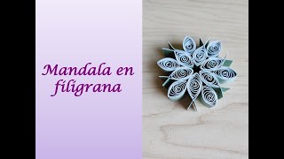 Tutorial: Cómo hacer un 🕸️ MANDALA 🕸️ en FILIGRANA