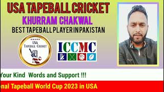 Khurram Chakwal || Best Tapeball Player || Wishing USA Tapeball Cricket