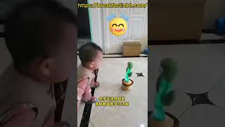 baby playing with cactus 😄🌵 #funnyvideo #viral #trending #babytears #shorts #babywithcactus