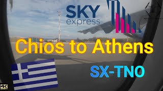 Chios  to Athens ATR 72/600 Sky Express