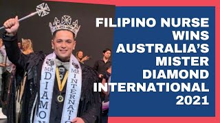 Filipino Nurse and Crooner Jojo Sebastian is Crowned Australia’s Mister Diamond International 2021