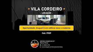 Imoveis Comerciais SP - Vila Cordeiro (Brooklin N): Escritório Mobiliado para alugar (cod 17039)