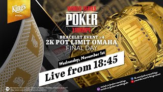 🏆 Finaltag des €2.000 WSOP Europe 2k PLO Events #4 live aus dem King's Resort 👑 - ️🎙️Hachi & KIKINHO