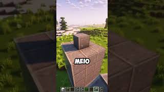 Como Construir uma Escada grande no Minecraft #minecraft #shorts