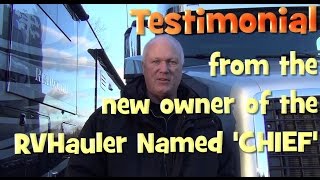 Testimonial from the RVHauler Owner of CHIEF