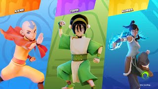 Nickelodeon All-Star Brawl Aang(CPU) vs. Toph(CPU) vs. Korra(CPU)