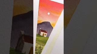 In a distant place🏡 #art #artist #artwork #painting #artvideo #watercolor #watercolorpainting