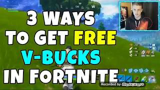 3 EASY WAYS TO GET FREE V-BUCKS IN FORTNITE.