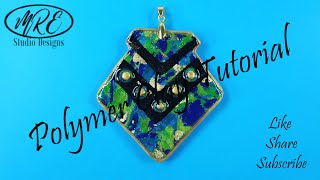 Polymer Clay Geometric Pendant Tutorial