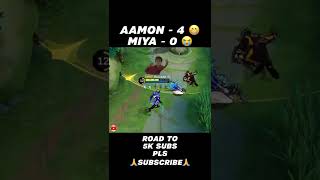 aamon one shot miya 4 times 🤣 | mobile legends