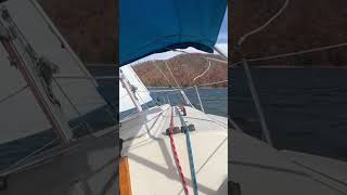 Sailing Goldenrod 15-20 knots of wind.