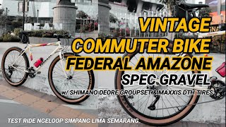 Vintage Commuter Bike Rasa Gravel ⁉️ Federal Amazone w/ Shimano Deore & Maxxis DTH by TUSTELO.BIKE 🔥