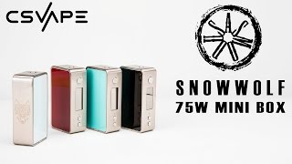 ASMODUS Snow Wolf 75W Mini Box Mod Product Feature