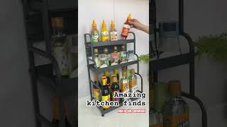 Kitchen Organizer Spice and Condiments Rack #shortsviral #shorts #kitchen #kitchengadgets