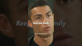 💰🏆 Family Over Fortune: Cristiano Ronaldo's Top Advice 👪❤️ #youtubeshorts #cristianoronaldo