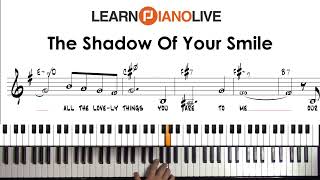 The Shadow Of Your Smile play along backing track