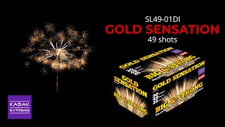 „Gold Sensation” - 49 Shots 30mm Compound Fireworks [Batch 2019] [SL49-01DI]