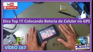 Dica Top Para Quem Quer Adaptar Bateria de Celular no GPS (Pulo do Gato) V#167