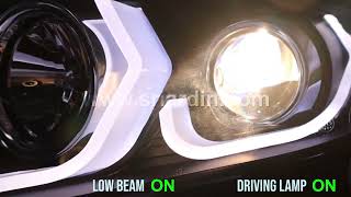 Honda HRV '15 - '20 Black Projector Headlamp w Bar