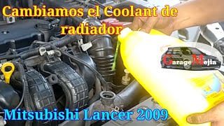 Cómo cambiamos el refrigerante o coolant de radiador al Mitsubishi Lancer 2009