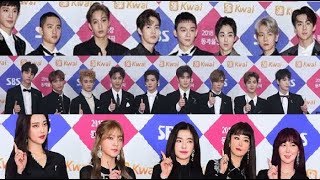 EXO, Red Velvet, NCT Wears ‘R.I.P JH’ Black Ribbon @ SBS Gayo Daejun 2017