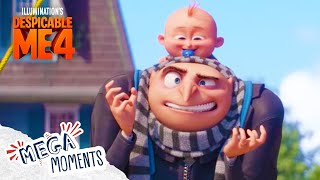 Despicable Me 4 | Gru's Uncomfortable Team Up! | Movie Moments | Extended Preview | Mega Moments