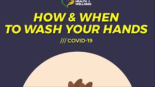 How and When to Wash Your Hands by the Ministry of Health and Wellness