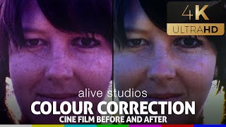 Cine Film Restoration: Side-by-Side Colour Correction - Before & After (remastered in 2024)