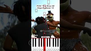 POV: The Rise Of Giga Fazbear 12 (@AgbapsShorts) - Octave Piano Tutorial