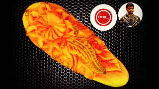 PAPAYACARVING14 | carvingbeginners | fruitcarving | thaicarving | தமிழன்