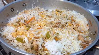 Chicken and Egg Fried Rice Complete Recipe by Afia's kitchen| Chinese Biryani Recipe| Indian Style