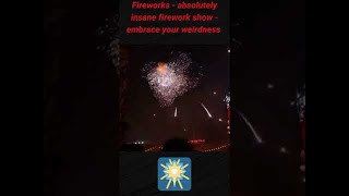 Absolutely Insane Firework Show-Very Strange Fireworks  #shorts