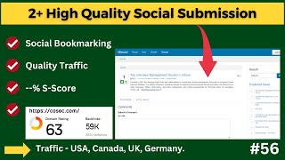 2 High Authority Do Follow Social Submission Sites | How to Create Social Bookmarking Backlink